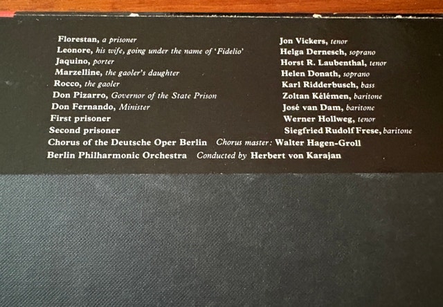 Beethoven’s Fidelio (Karajan / Berlin Philharmonic) 2-LP Vinyl - photo 4