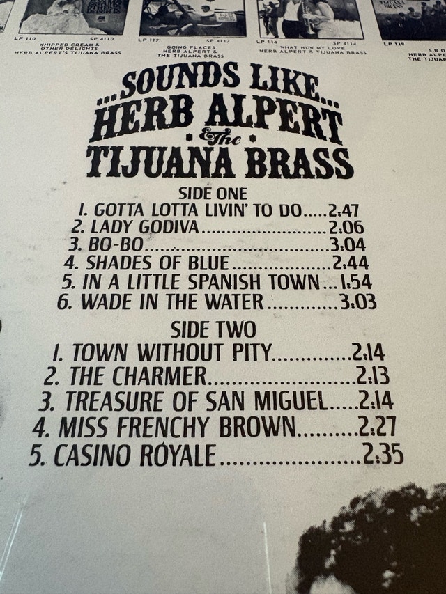 Herb Alpert & The Tijuana Brass - Sounds Like... Vinyl LP (1967) - photo 5