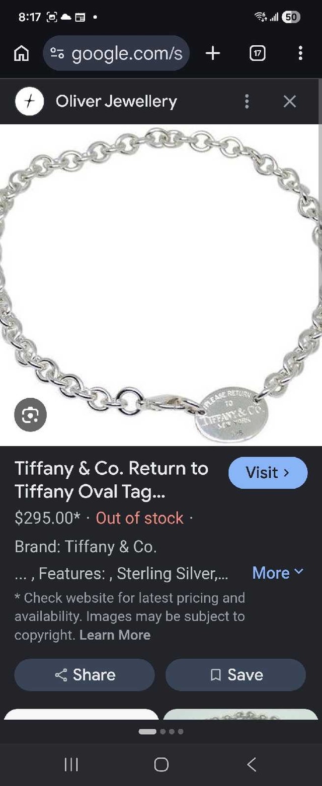 Return to Tiffany's Oval Choker