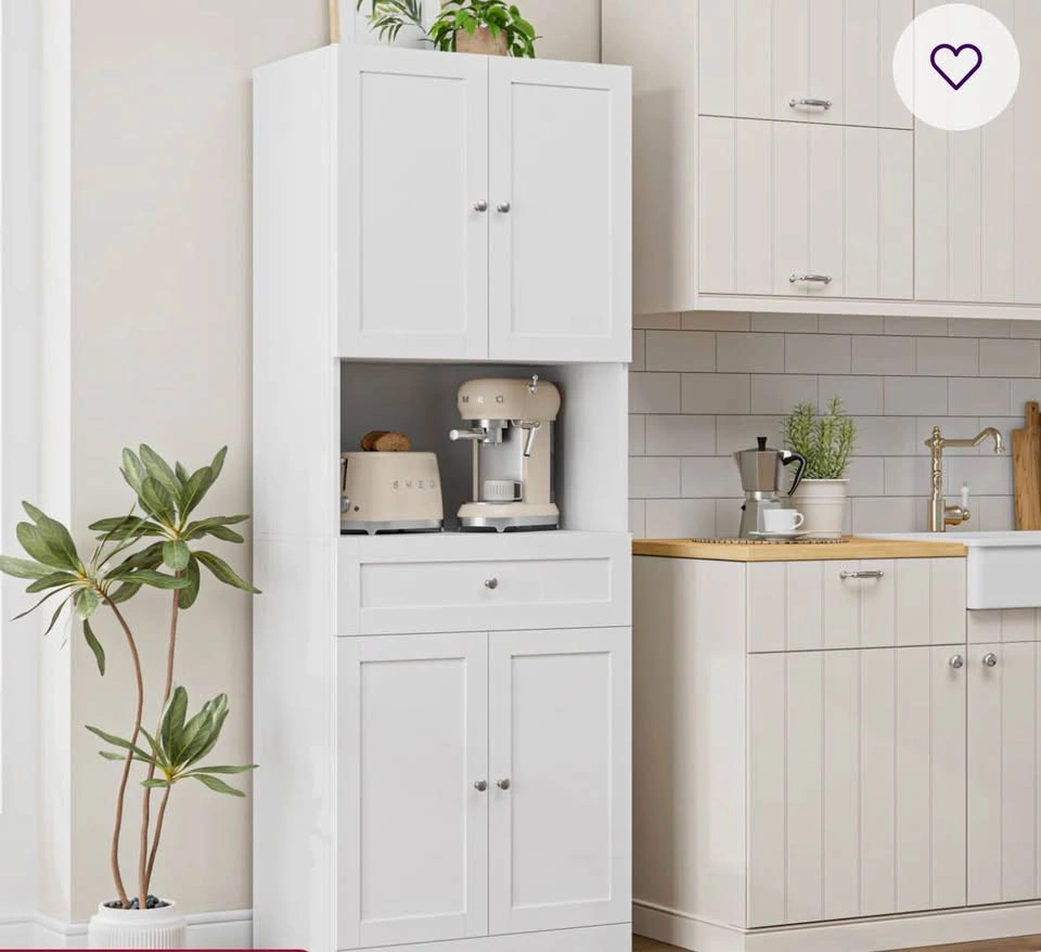 Kitchen Pantry Cabinet – White – Like New – Great Storage - photo 2