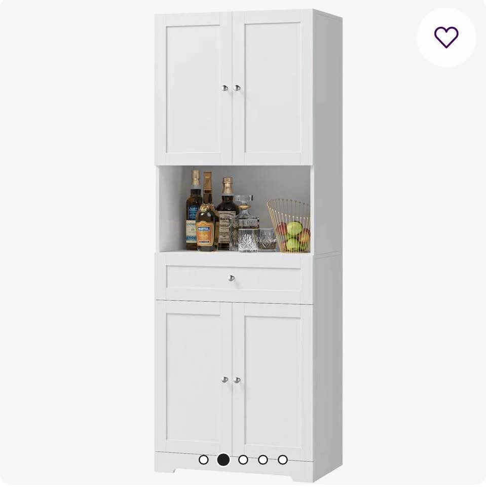 Kitchen Pantry Cabinet – White – Like New – Great Storage - photo 3