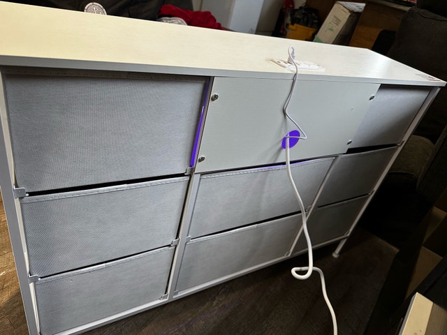 8 Drawer Fabric Dresser w/ outlet & USB - photo 5
