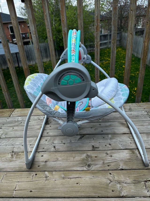 Brand new Bright Starts baby swing - Whimsical Wild - photo 4