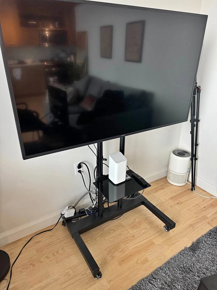 Adjustable TV Stand on Wheels - No TV