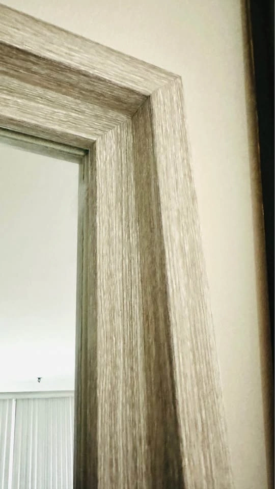 Floor Leaner Mirror - Wood Frame, Light Gray, 76" Tall - photo 2