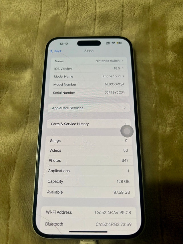 Apple iPhone 15 Plus 128GB