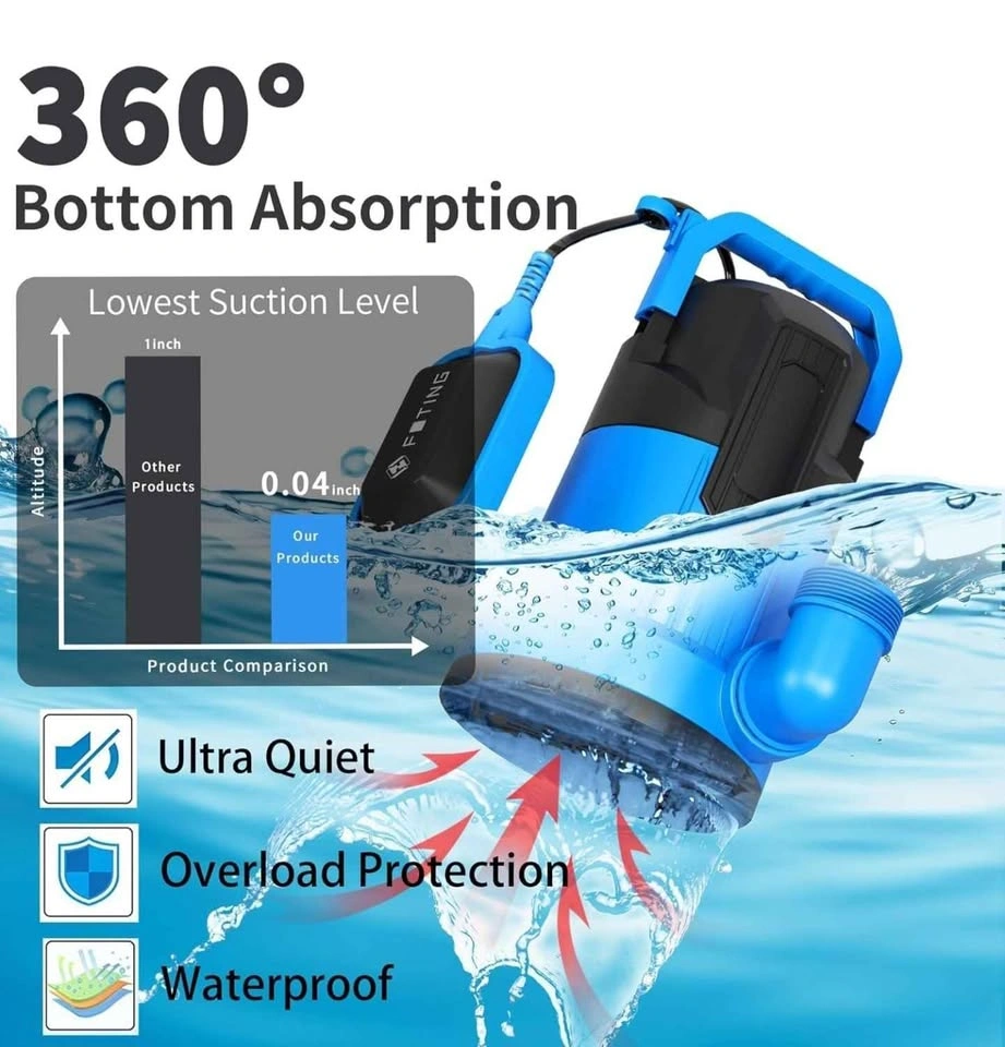 FOTING Q350237M 1/2HP Submersible Pump 4900 GPH - photo 5