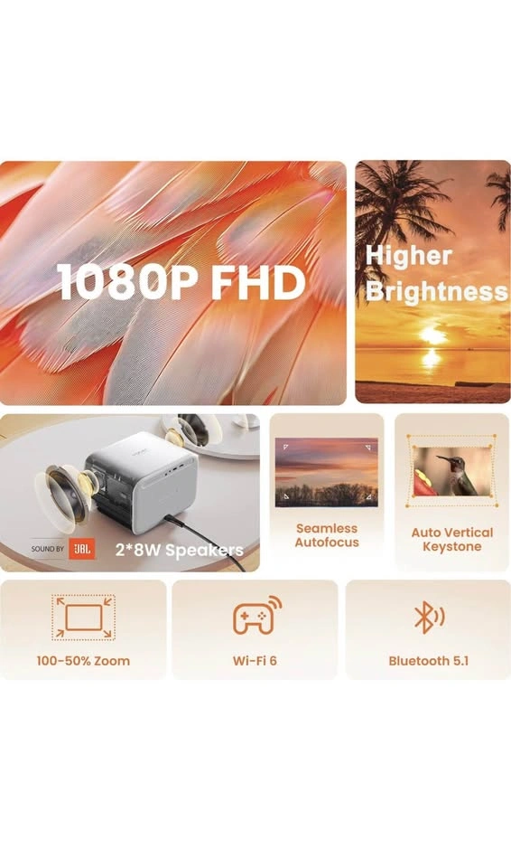 Yaber L2s Full HD 1080P Portable Projector - photo 3