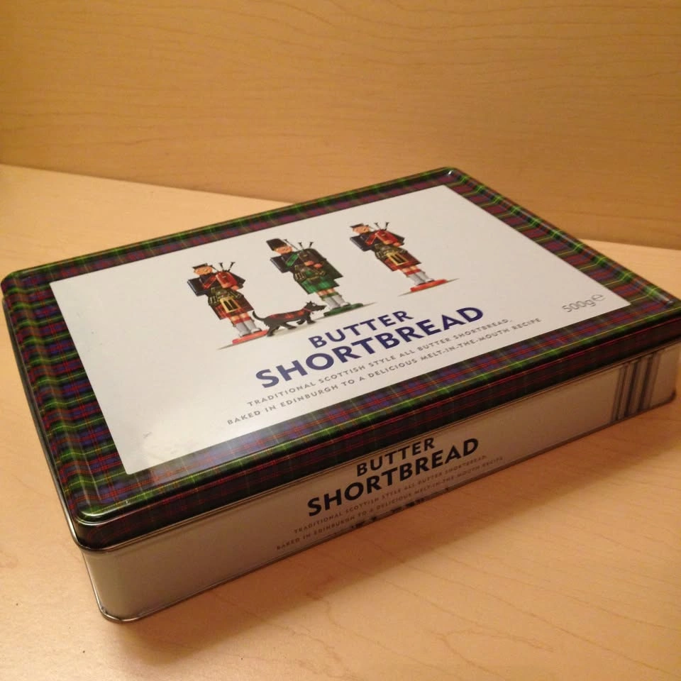 Butter Shortbread Tin 500g Empty