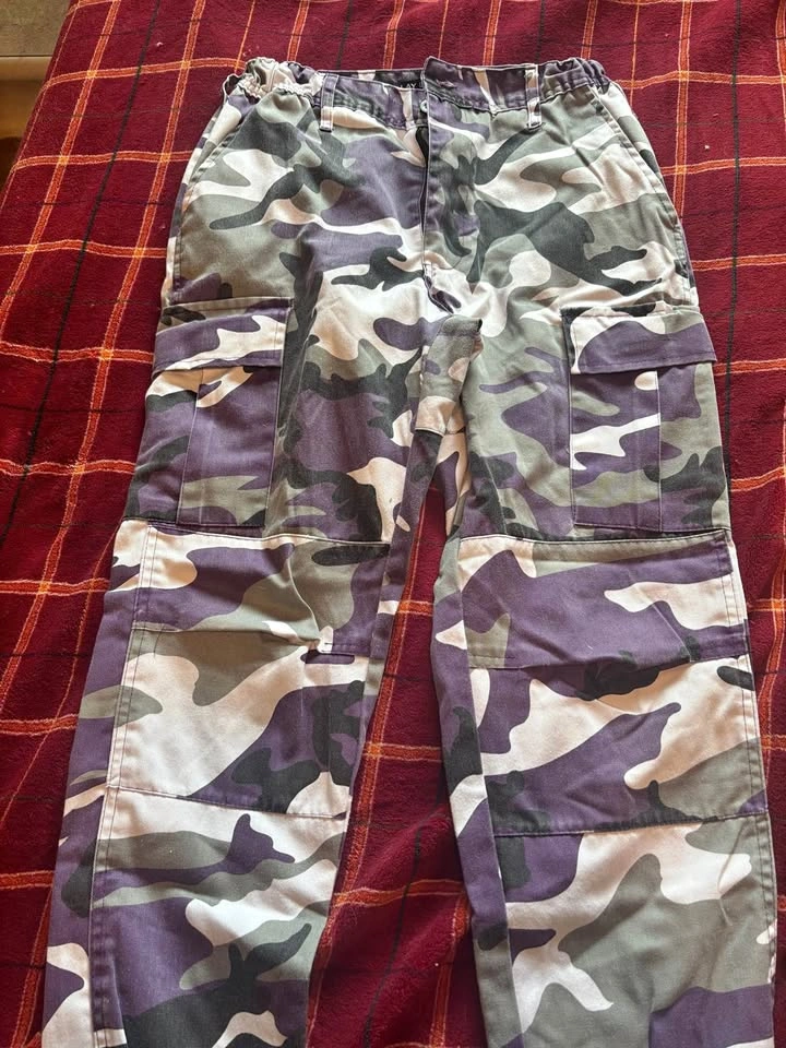Camo Purple Cargo Pants
