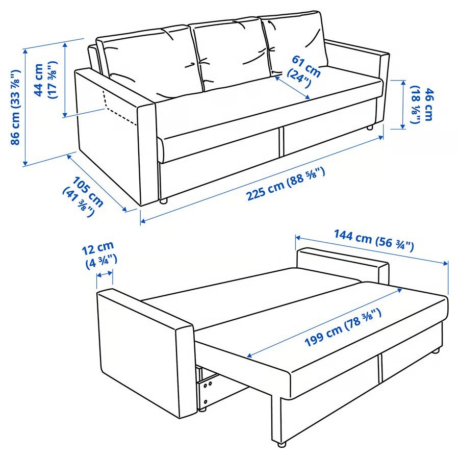 IKEA FRIHETEN Sofa Bed - MOVING SALE - photo 3