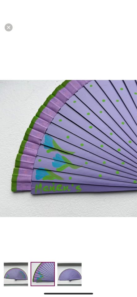 Original hand painted Spanish hand fan - Marien’s 💃🏽 small size - photo 2