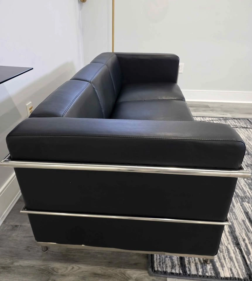 Le Corbusier Style LC3 Grand Modele 3-Seater Sofa - photo 3