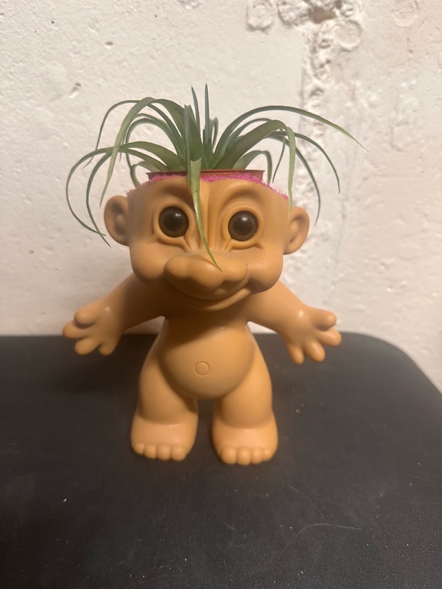 Large Trolls doll planter