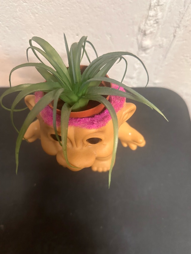 Large Trolls doll planter - photo 2