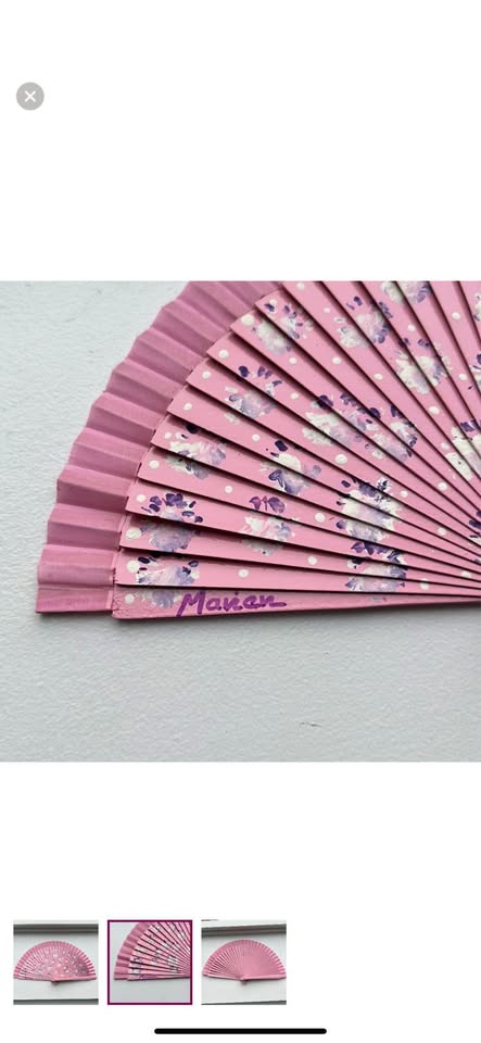 Original hand painted Spanish hand fan - Marien’s 💃🏽 size small - photo 2