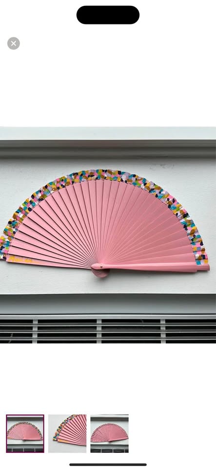 Original hand painted Spanish hand fan - Marien’s 💃🏽 big size