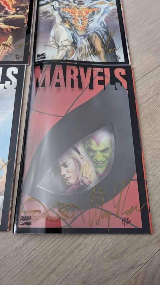 Marvels #1-4 Signed by Alex Ross & Kurt Busiek - photo 3