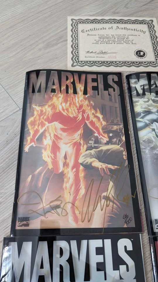 Marvels #1-4 Signed by Alex Ross & Kurt Busiek - photo 4