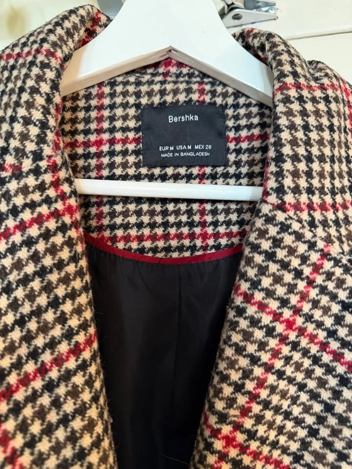 Bershka Wool Long Coat - Size M - photo 3
