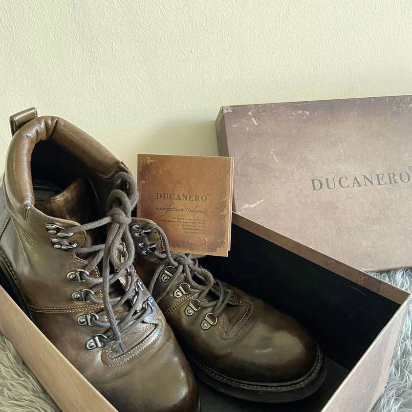 Ducanero Italian Leather Ankle Boots - Size 41 EU / 9 US - photo 3