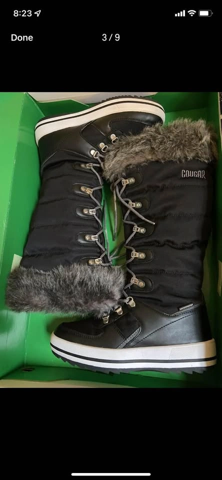 Cougar Vesta Waterproof Lace Up Tall Boots - Black - Size 7M - N - photo 3