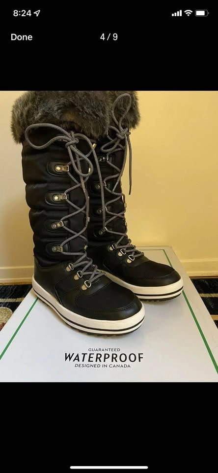Cougar Vesta Waterproof Lace Up Tall Boots - Black - Size 7M - N - photo 4