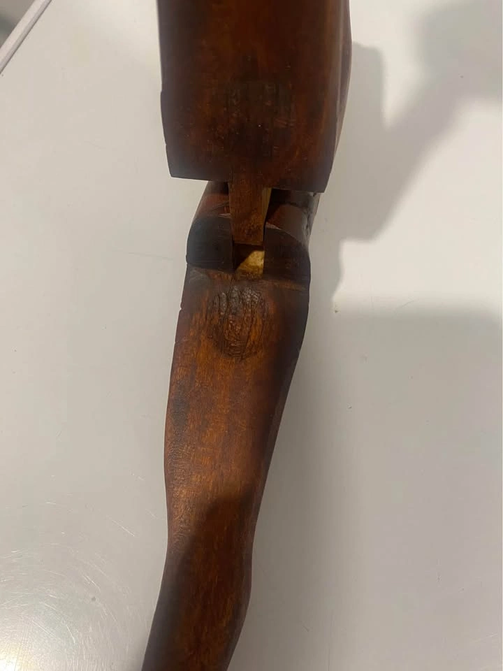 Vintage Hand Carved Wooden Lady Nutcracker Folk Art Novelty Figu - photo 5