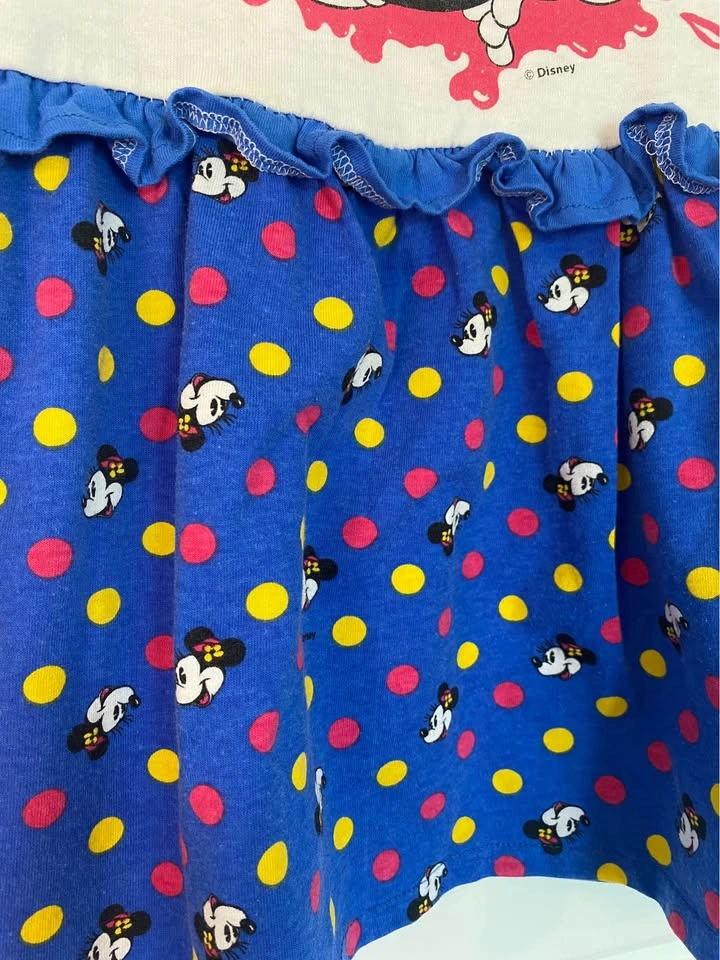 Vintage Disney Mickey & Minnie Dress Y2K Kids Size 4 Made In Can - photo 4