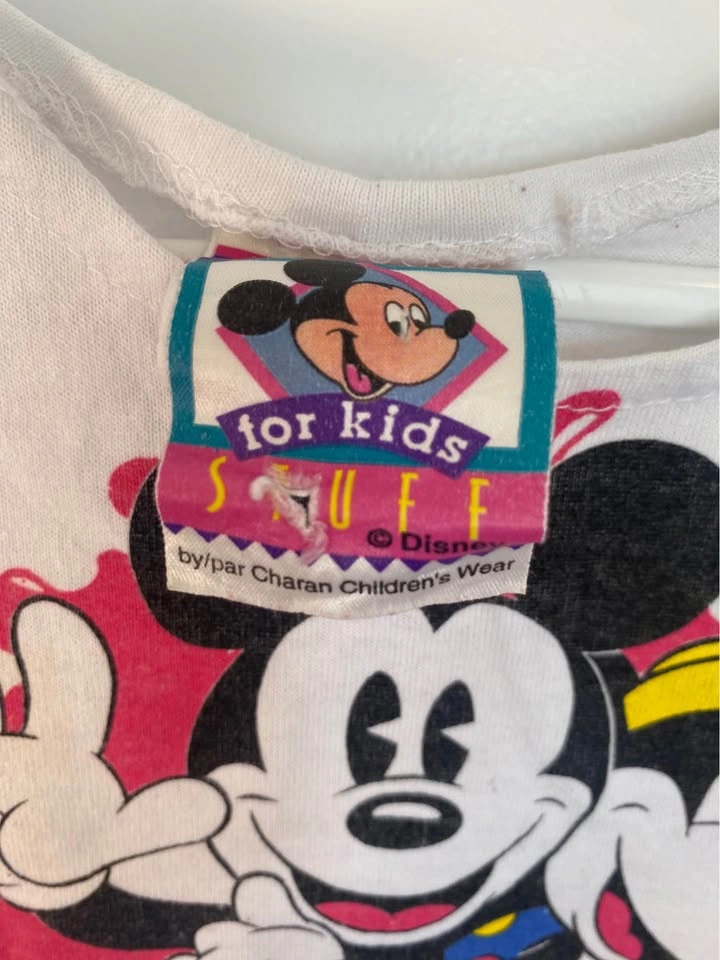 Vintage Disney Mickey & Minnie Dress Y2K Kids Size 4 Made In Can - photo 5
