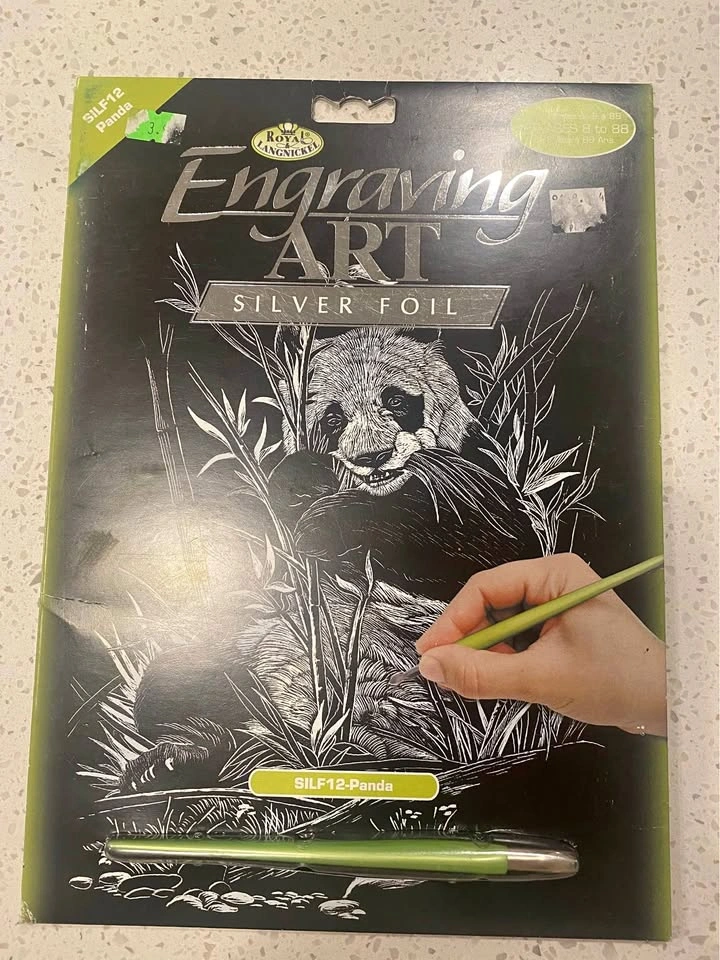 Royal & Langnickel Panda Scratch Art Kit Vintage