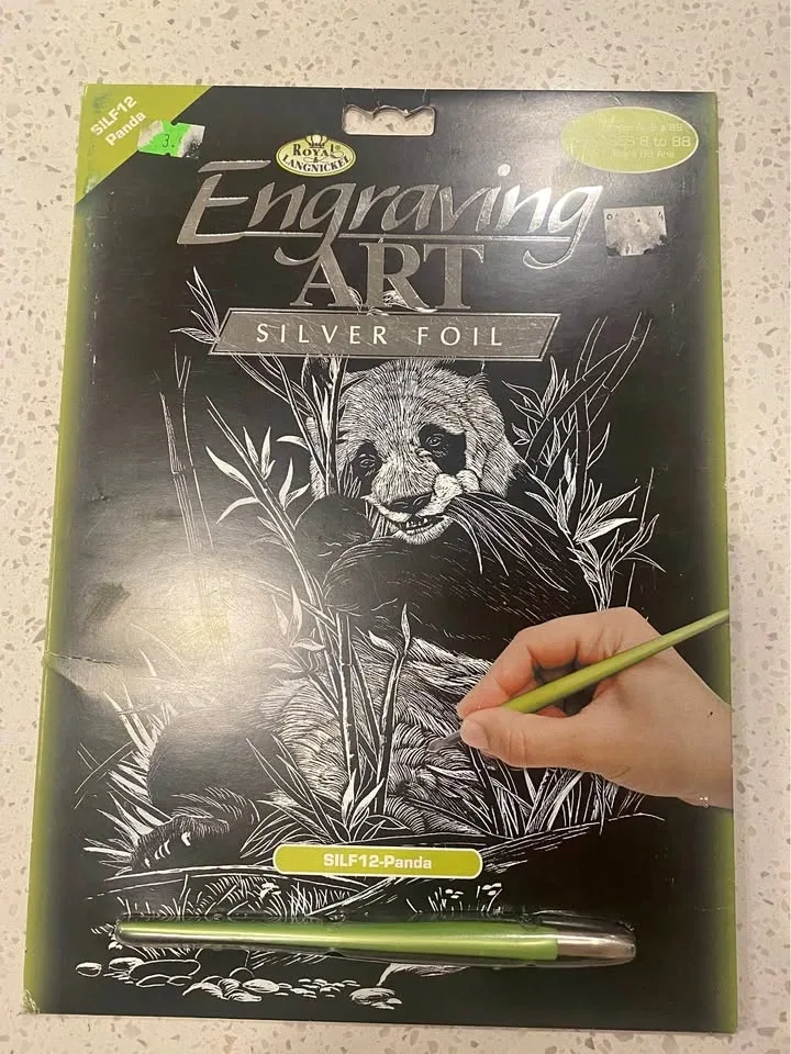 Royal & Langnickel Panda Scratch Art Kit Vintage