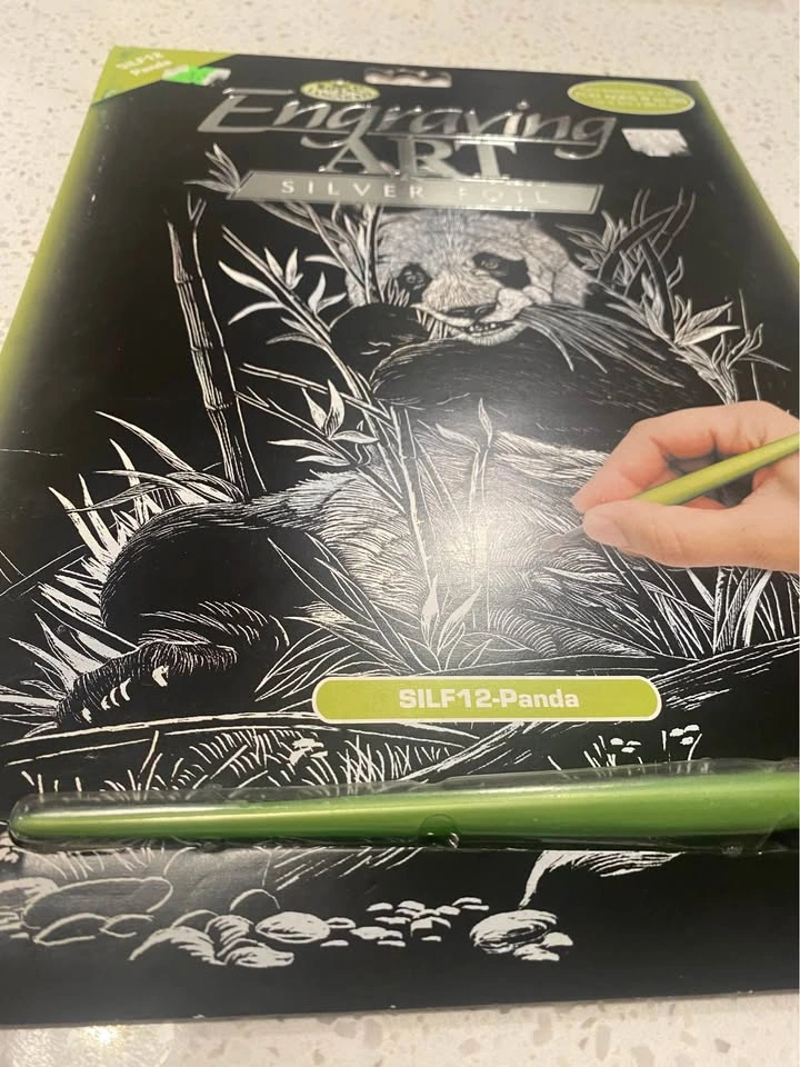 Royal & Langnickel Panda Scratch Art Kit Vintage - photo 2