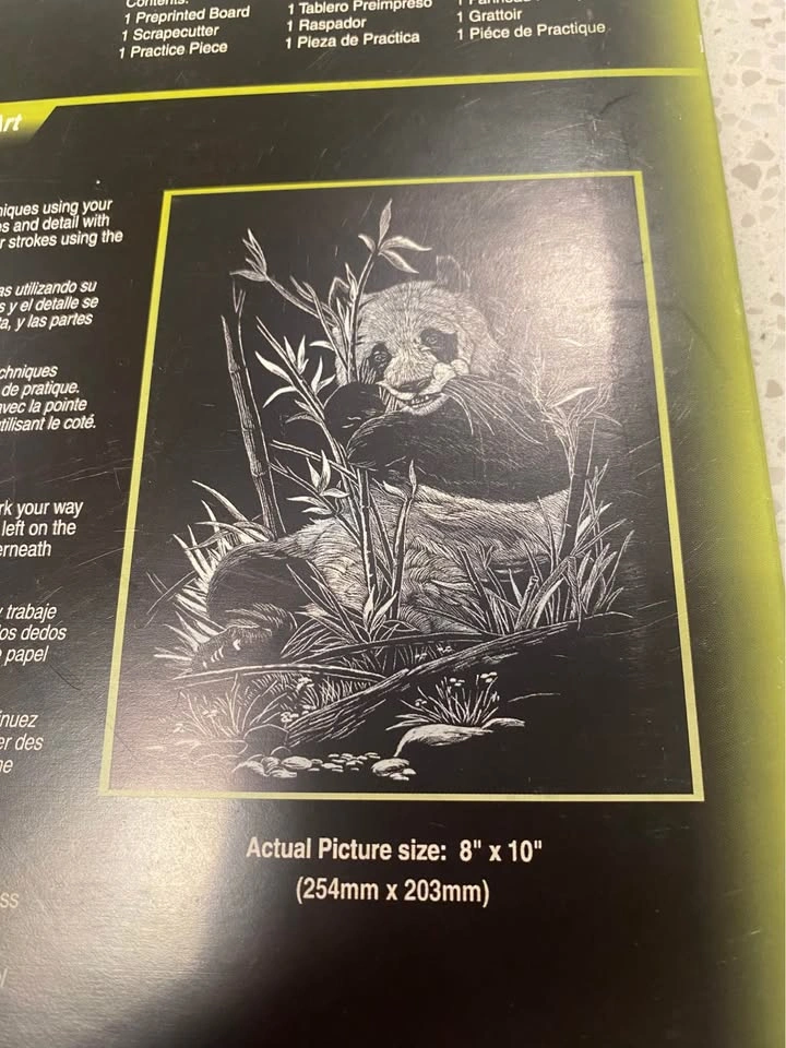 Royal & Langnickel Panda Scratch Art Kit Vintage - photo 5
