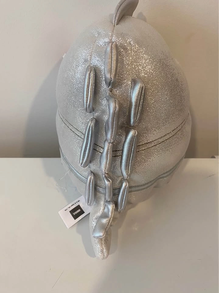Squishmallows MechaGodzilla 8” Metallic Silver Plush Kellytoy Go - photo 2