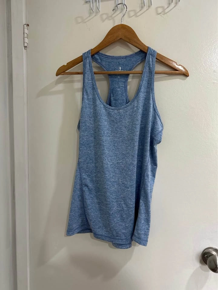 Light blue athletic racerback tank top - photo 2