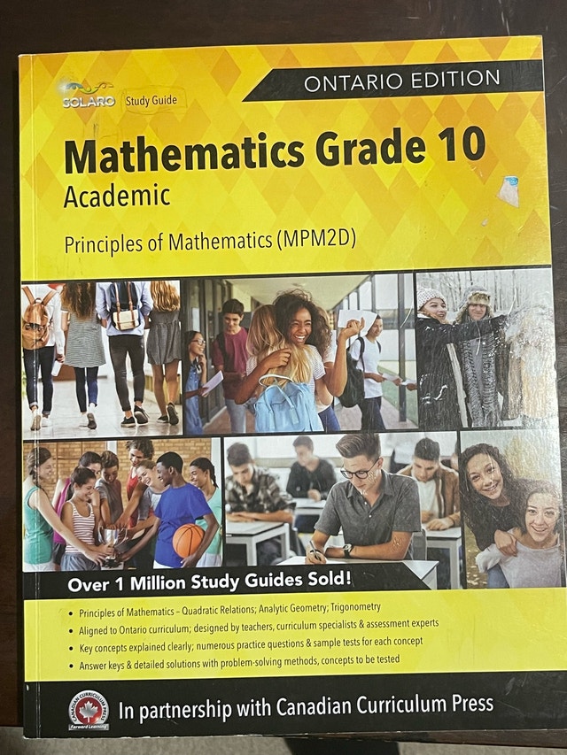 Mathematics Grade 10 (MPM2D)