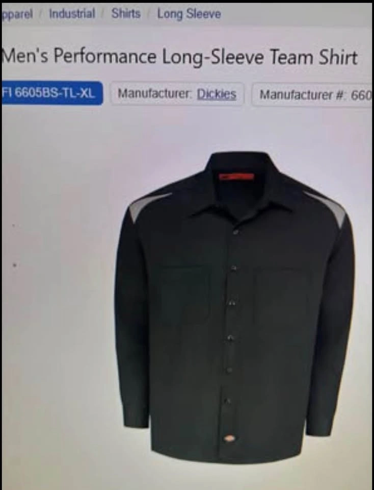 3 BRAND NEW DICKIES BLACK LONG SLEEVE SHIRTS FOR SALE - photo 3