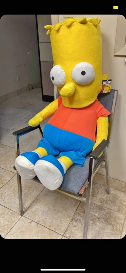 Brand New Bart Simpson Plush Doll 36" Tall The Simpsons RARE Nan