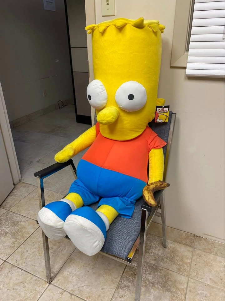 Brand New Bart Simpson Plush Doll 36" Tall The Simpsons RARE Nan - photo 2