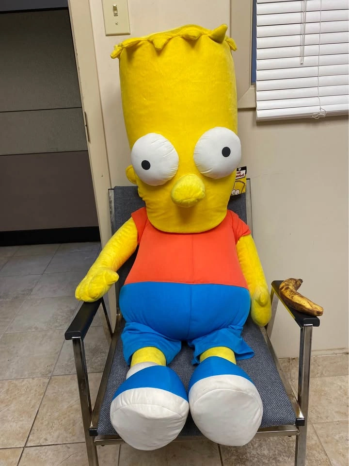 Brand New Bart Simpson Plush Doll 36" Tall The Simpsons RARE Nan - photo 3