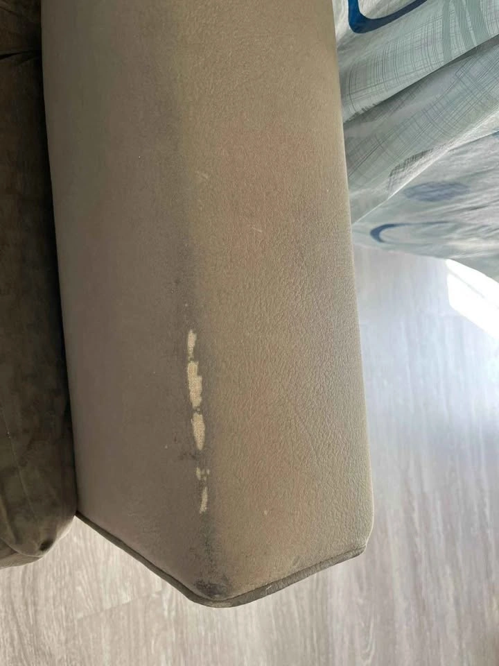Brown Three-Seat Sofa - photo 3