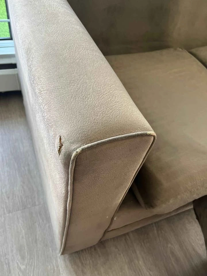 Brown Three-Seat Sofa - photo 4
