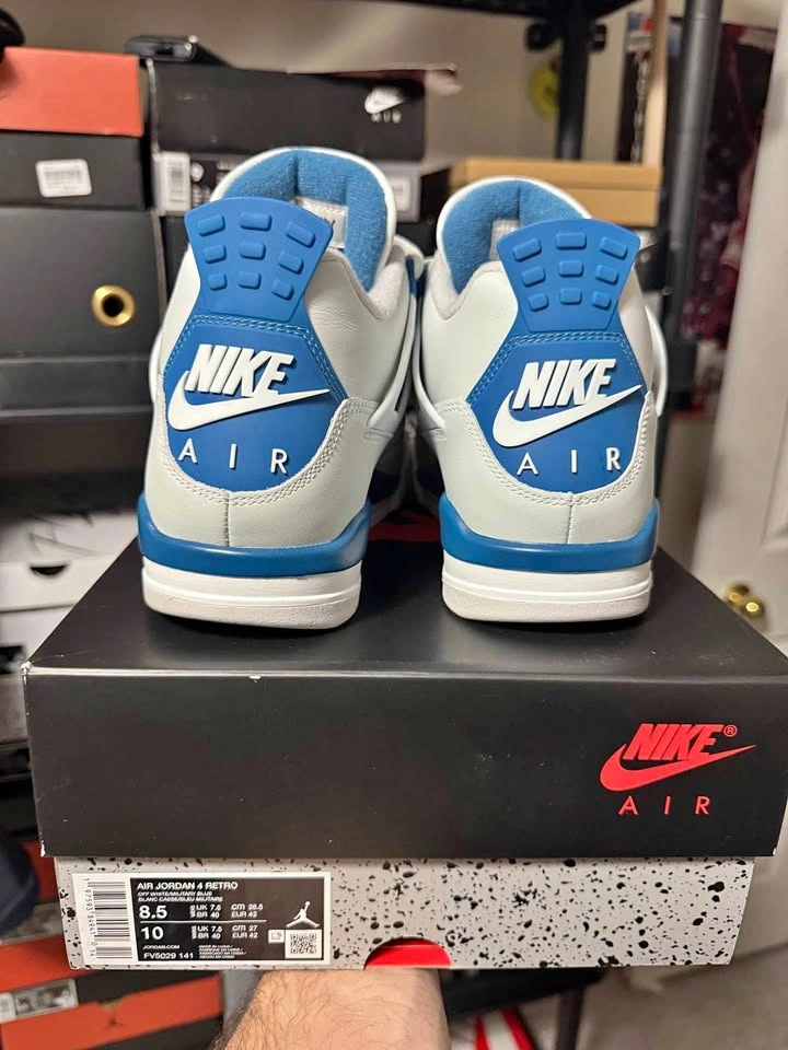 2024 Jordan 4 "Military Blue" Mens 8.5