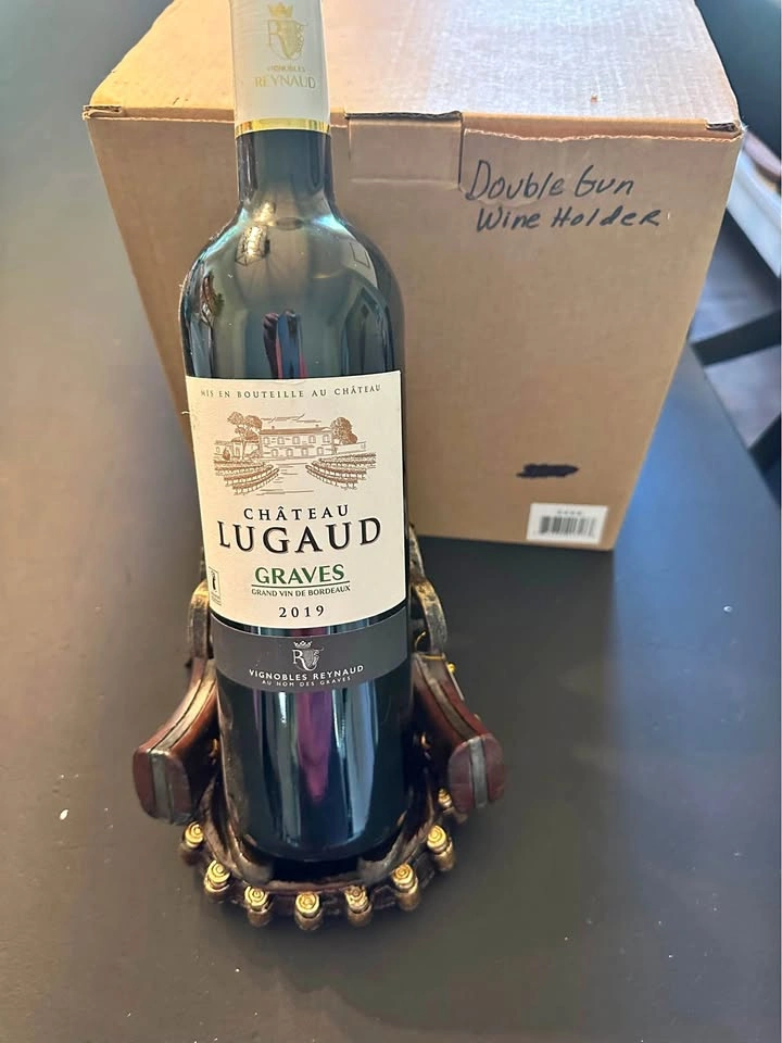 Unique Double Gun Wine Holder
