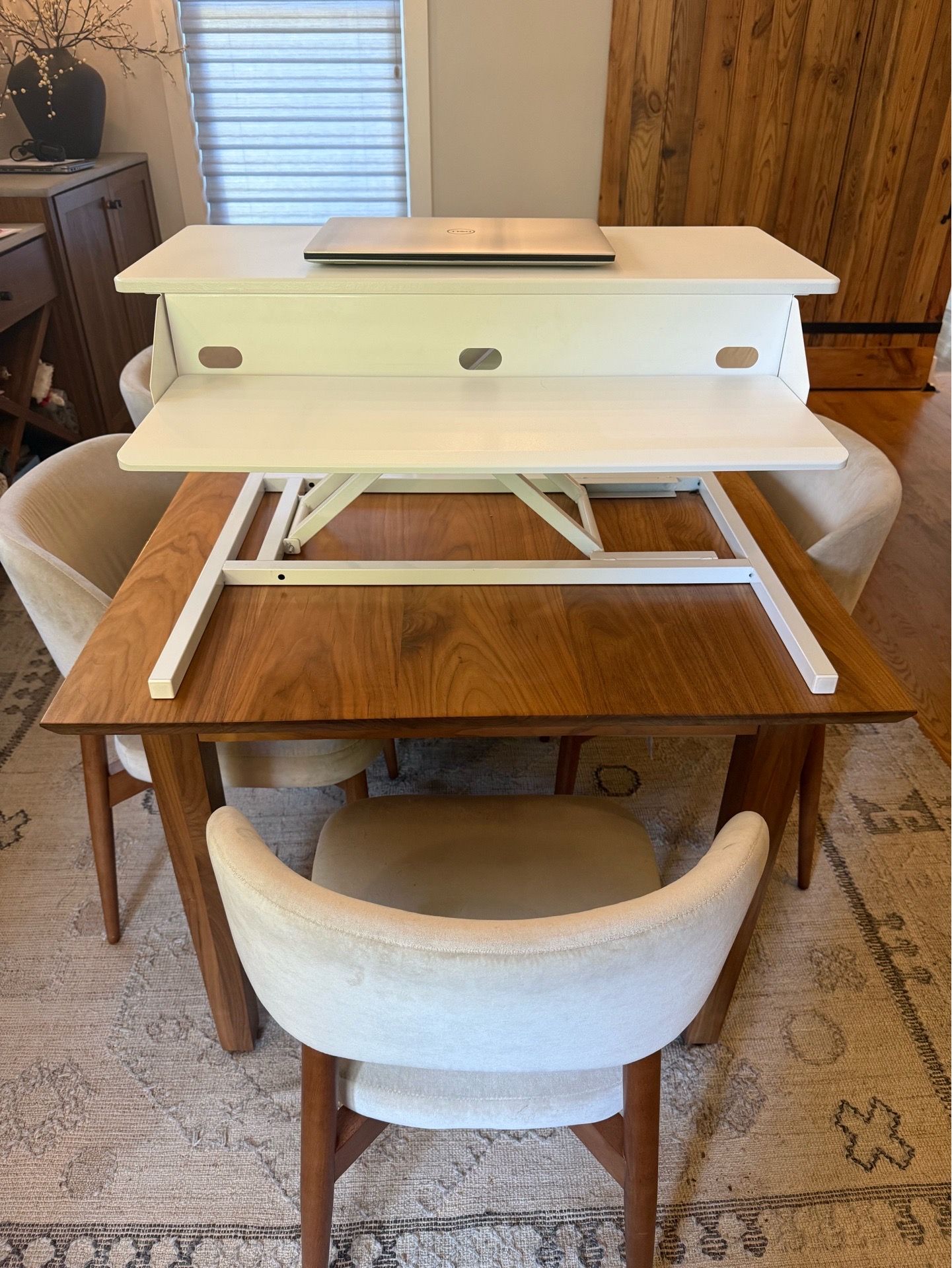 Luxor Pneumatic Standing Desk Converter - Like New