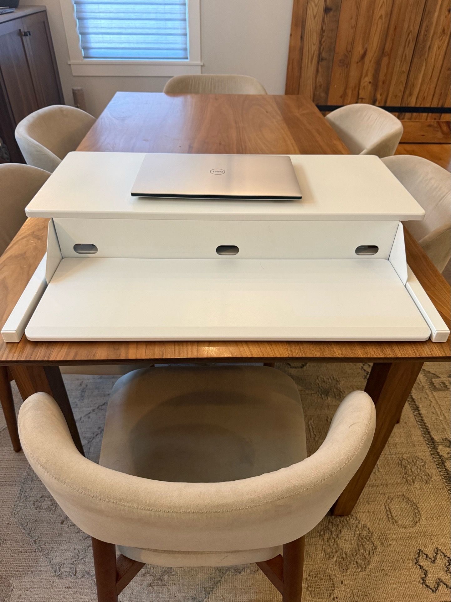 Luxor Pneumatic Standing Desk Converter - Like New - photo 2