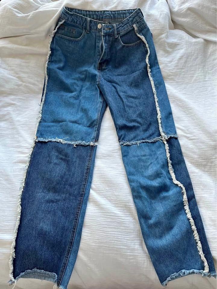 XS high waisted jeans (65cm waist, 98cm length)