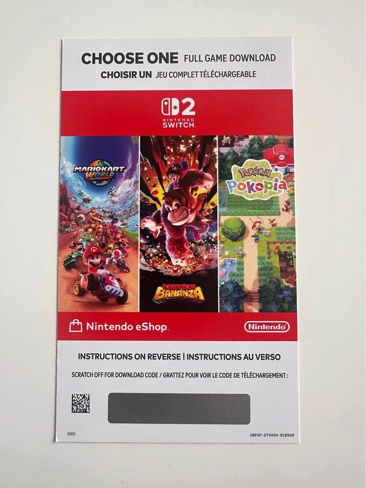Nintendo Switch Game Download Code - Choose 1 Game