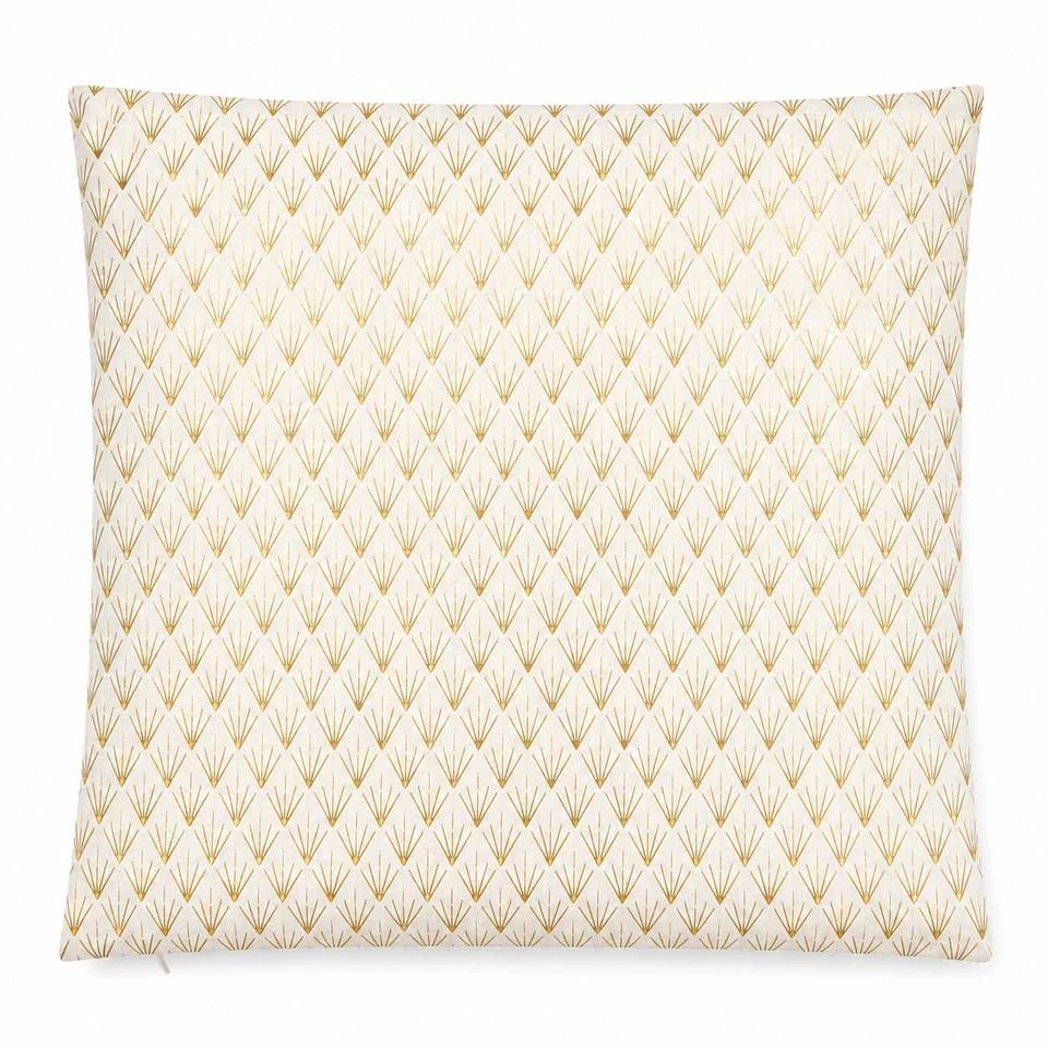 H&M HOME White Gold Art Deco Throw Pillow Cover 20” x 20”